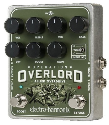 EHX Electro-Harmonix Operation Overlord Overdrive Effects Pedal