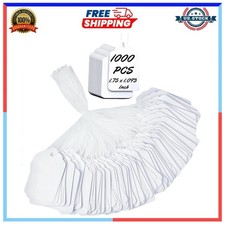 1000 Pack White Price Tags with String for Retail, Clothing  Jewelry