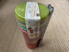 Zak Harry Potter 4-Pack Glow In The Dark 24oz Tumbler Cups Reusable - NEW SEALED