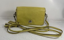 Coach Yellow Genuine Leather  stamped