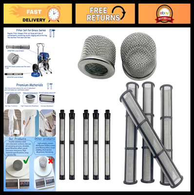 #ad Airless Spray Filter Screen Set Replacement for Graco Paint Sprayer Parts 695 79 $47.99