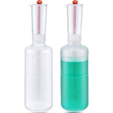 2 Pcs 500ml Adjustable Volume Dispensing Dosing Bottle with Measure Plastic