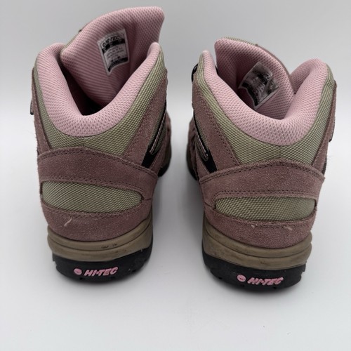 Hi-Tec Women's Bandera Mid Hiking Boots Size 10 Taupe/Pink KY16D - Picture 5 of 8