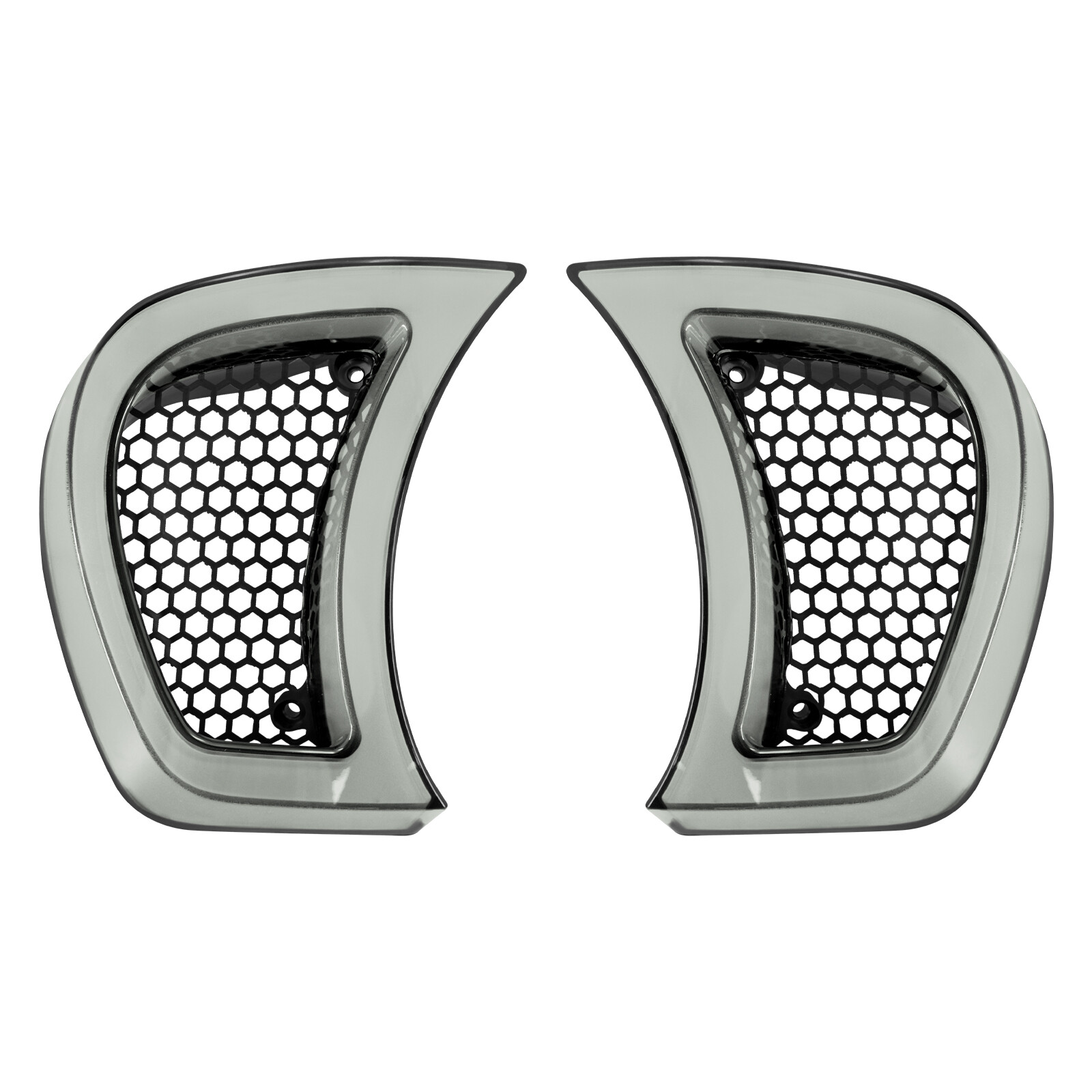 Amber White Clear Lens Headlight Vent Accent LED Light For Harley Road Glide 15+