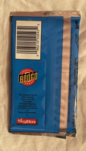 (1) Sealed Pack 1993 Skybox Series 1 The Simpsons Art De Bart 1993 NEW rare - Picture 2 of 2