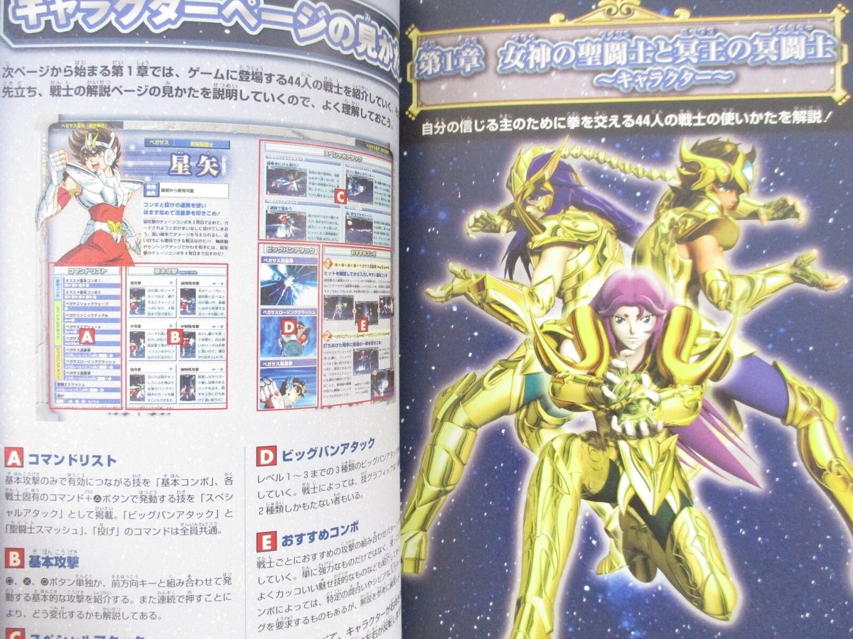 SAINT SEIYA Hades Chapter Sanctuary Master Guide Sony PS2 Book