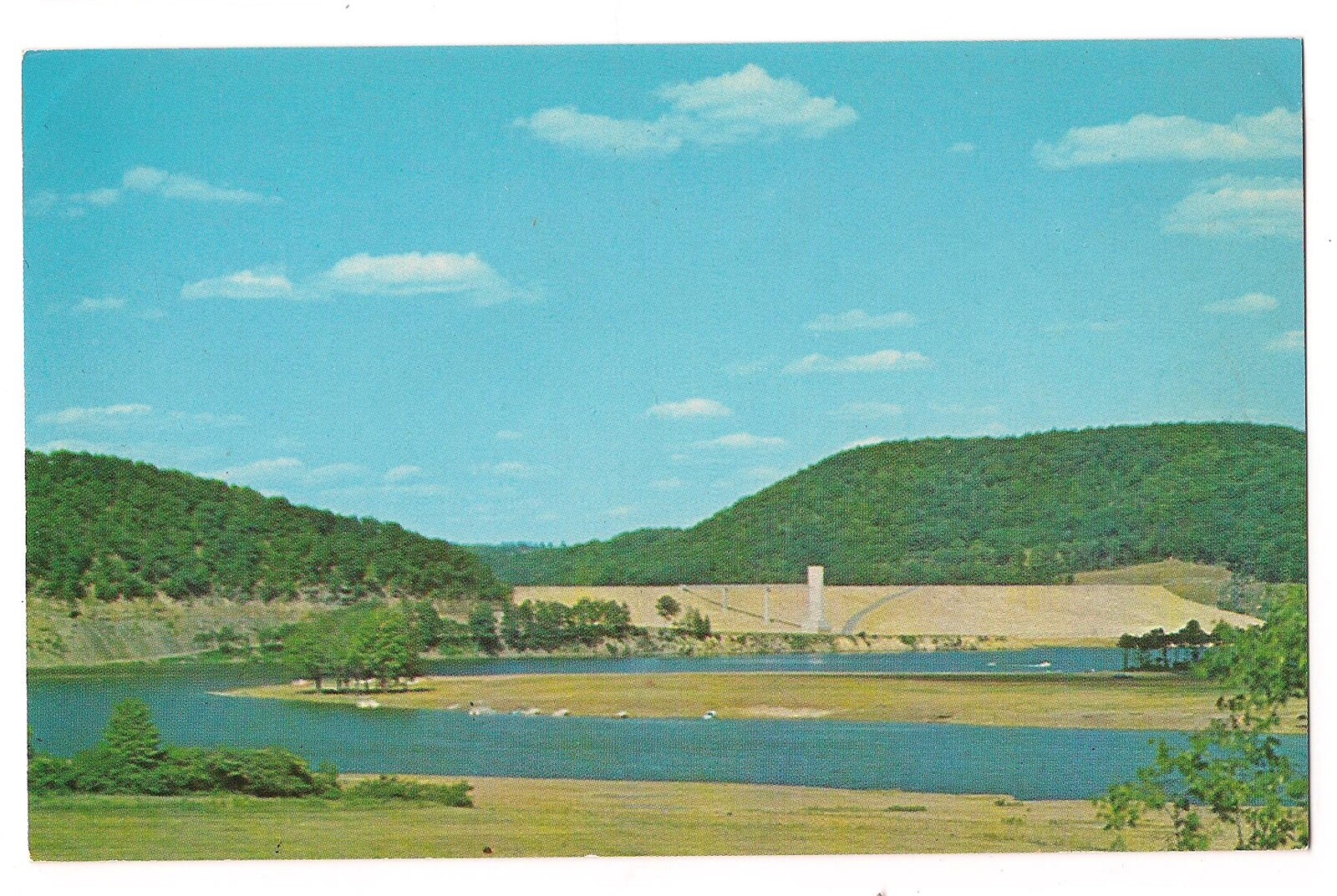 CURWENSVILLE DAM Rt 969 & 453 US 322 Susquehanna River PA Postcard
