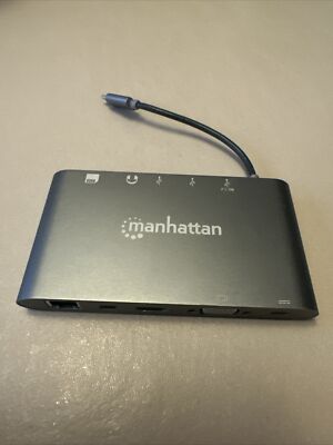 Manhattan 152808 USB Typ C Dockingstation für Notebook/Tablet PC/Desktop