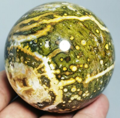 Collection ! Raw NATURAL OCEAN JASPER Geode QUARTZ CRYSTAL Sphere Ball HEALING
