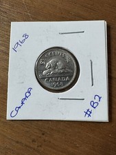 ☘️1968 CANADA  5 CENT COIN CANADIAN COIN☘️FIVE CENT QUEEN ELIZABETH II #B2☘️