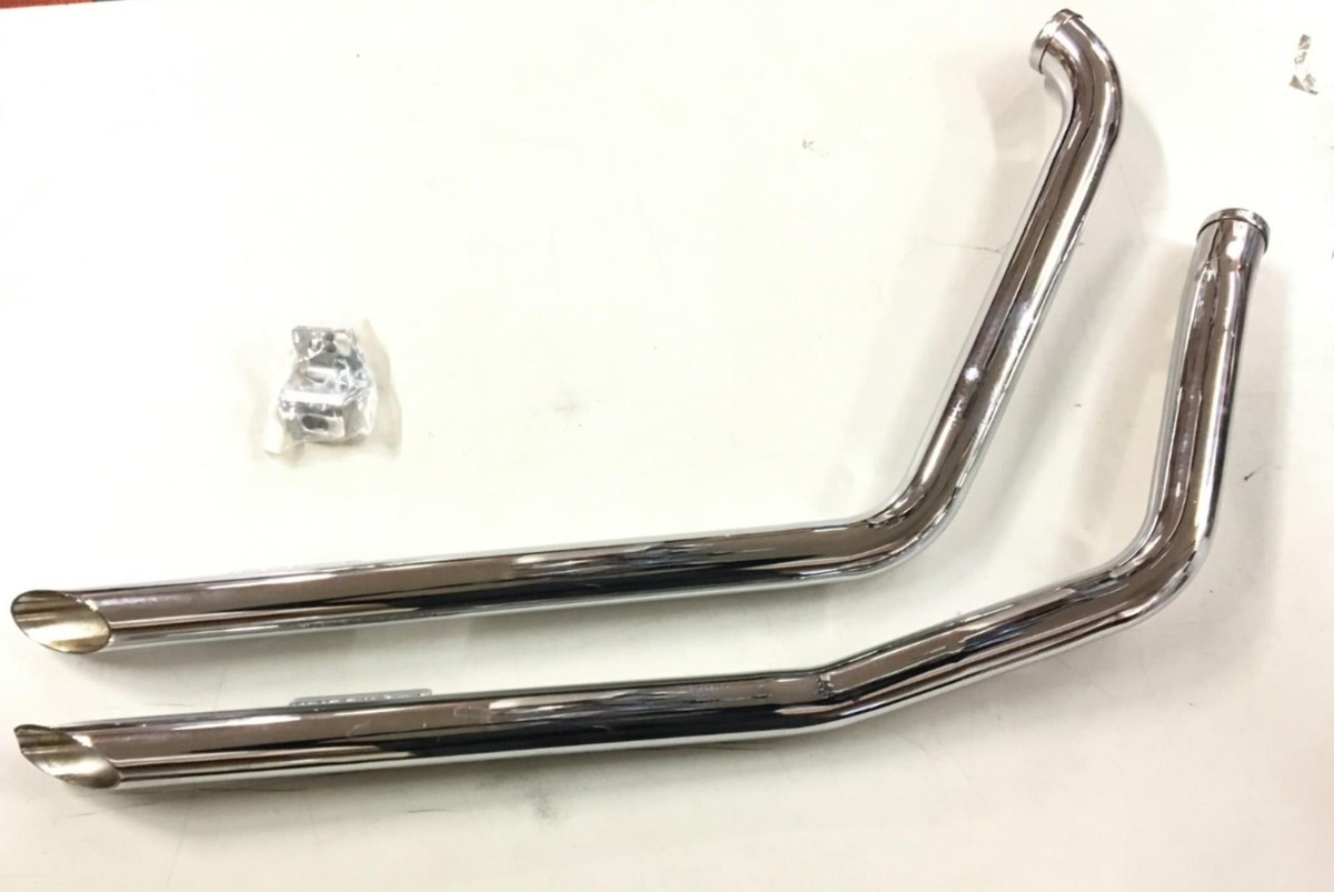 Harley Softail Heritage Fatboy FXST 1 3/4 Exhaust Drag Pipes
