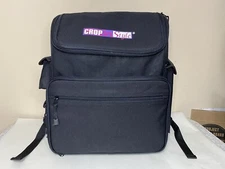 Crop In Style Black Canvas Zip Up Scrapbook Arts & Crafts Backpack Bookbag