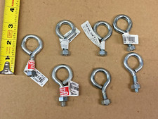 Lot Of 7  Zinc-Plated Steel Eyebolt 5/16 x 2-1/4 L in. Never Used