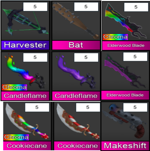 CHEAPEST MM2 SUPER RARE GODLY, Chroma. FAST Delivery Indonesia