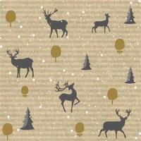 20 Servietten Deer Forest 33X33Cm
