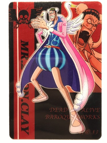 Tarjeta Plástica Mr.2 One Piece Bandai Japón Japonesa Muy Rara Nº83 2003 Envío Gratis - Imagen 2 de 12