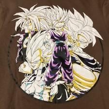 Dragon Ball Z Graphic Rhinestone Sweatshirt Pullover L Hoodie Anime Tv
