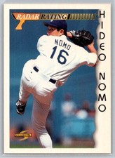 💎1996 Score Baseball Dugout Collection #195 Hideo Nomo - Los Angeles Dodgers💎