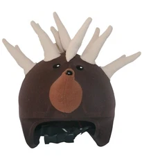 COOLCASC HEDGEHOG ANIMAL  SKI BOARDING HELMET COVER COOL CASC SHOW TIME 025