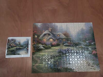 500pc Ceaco Puzzle ''Everett's Cottage'' Thomas Kincade (no box) 