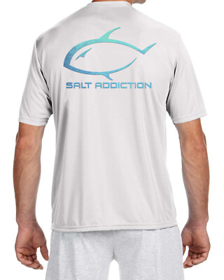 T-Shirt Salt Addiction Microfibre Sailfish - Manches Courtes Blanc - Neuf Avec Étiquettes