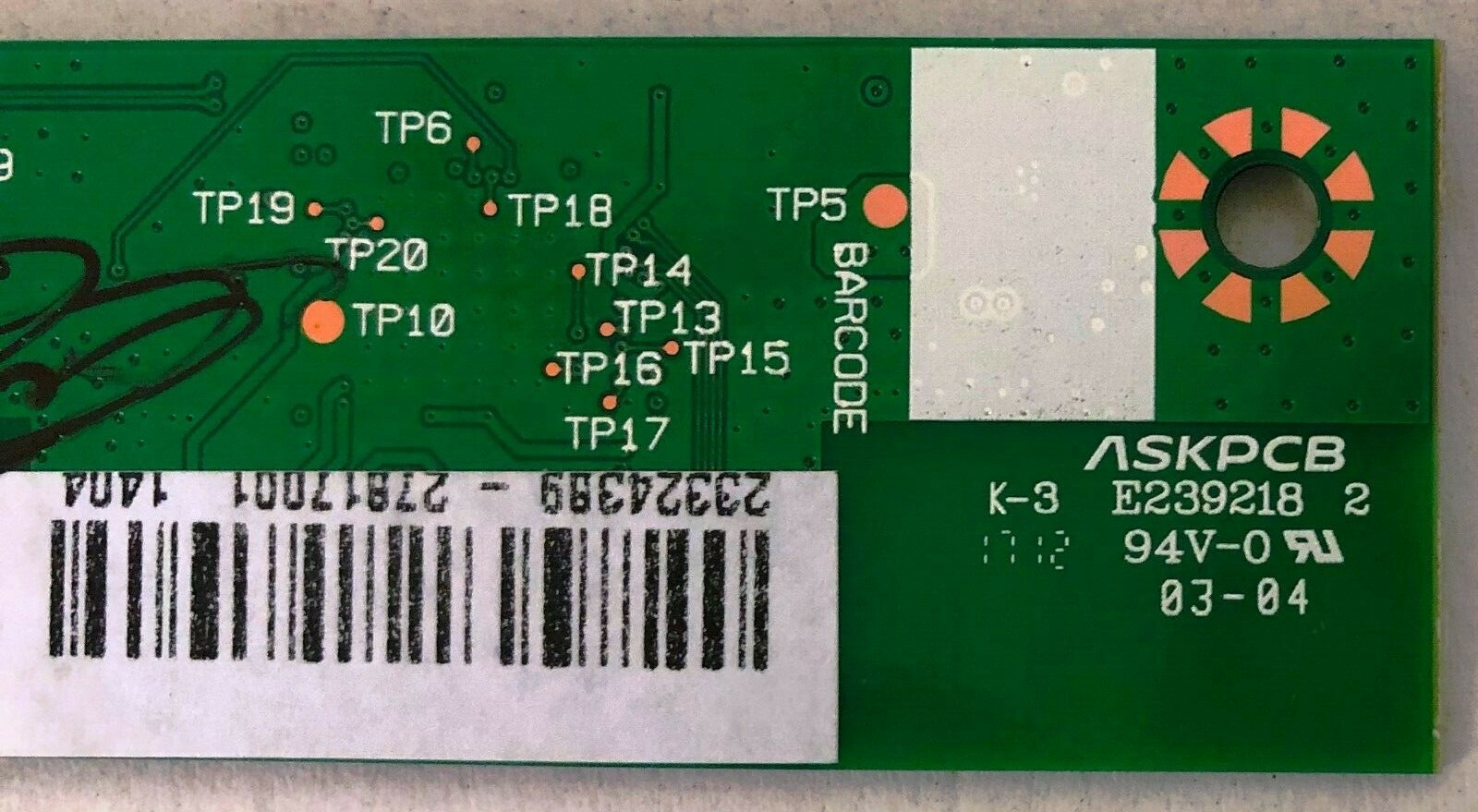 Toshiba W-LAN WIFI Vestel 17WFM07 E2392182 190 16R-1 aus 32W3763DA 