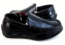 Deer Stags Boys Booster Dress Slip On Loafer Black, US Kid's Size 11 M