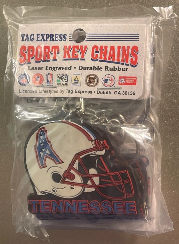 Vintage 1997 NFL Houston Tennessee Oilers Keychain, Rare Memorabilia! - Image 4 of 4