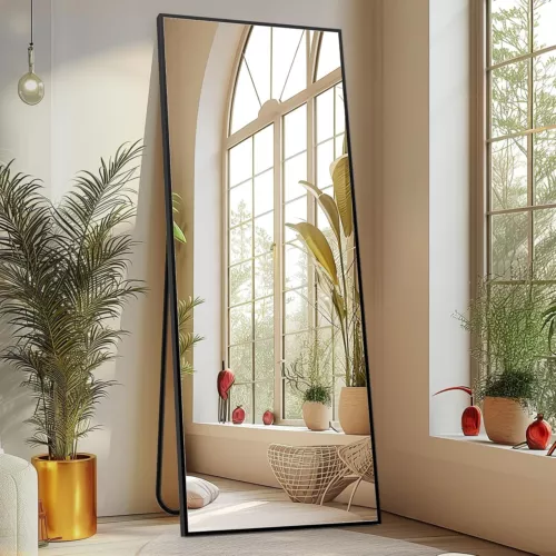 64"x21" Full-length Mirror Floor Mirror Wall Bedroom Mirror Stand Alloy Frame - Bild 1 von 52