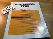 Silver Reed EX300 Typewriter Operating Manual Electronic Office thumbnail