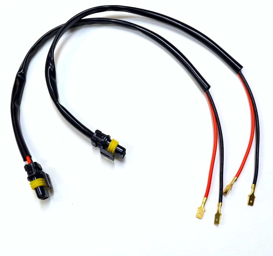 HID Kit Extension Wire H11B Two Harness Head Light Bulb Socket Connector Ballast - Image 2 of 4
