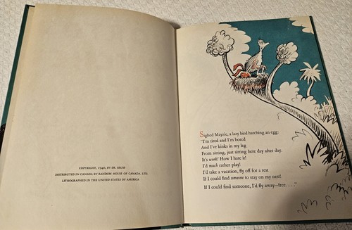 Horton Hatches the Egg by Dr. Seuss 1940 1st BC Edition Hardcover - NICE! - Picture 6 of 7