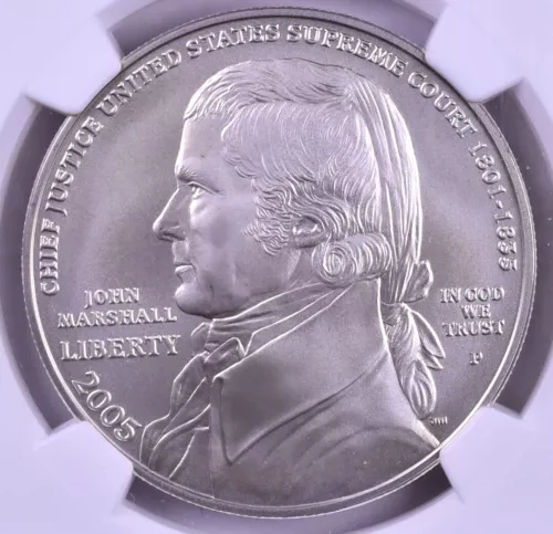 2005-P John Marshall Commemorative Silver Dollar - NGC MS69 