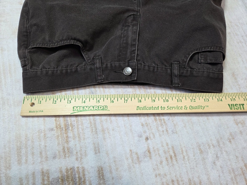 Ralph Lauren Capri Pants Womens Brown Size 6P Petites 5 Pocket Leather Patch - Picture 6 of 9