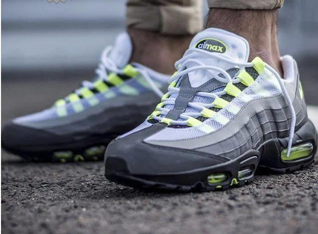 ASICS Scarpe uomo Air Max 95 OG Neon Retro sport comode tessuto spedizione gratuita