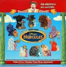 1996 DISNEY'S HERCULES MCDONALDS HAPPY MEAL TOYS - U-PICK