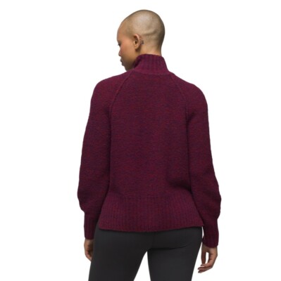 プラナ Prana Blazing Star Sweater レディース Sweaters Mulberry prAna Blazing Star Sweater Half Zip Women's S Mulberry Red