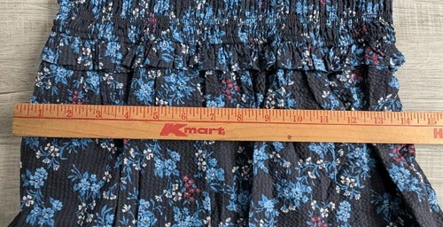 Sea New York Tilly Smocked Tiered Midi Dress Sz XS 2 Blue Floral Pockets NWT - Picture 13 of 14