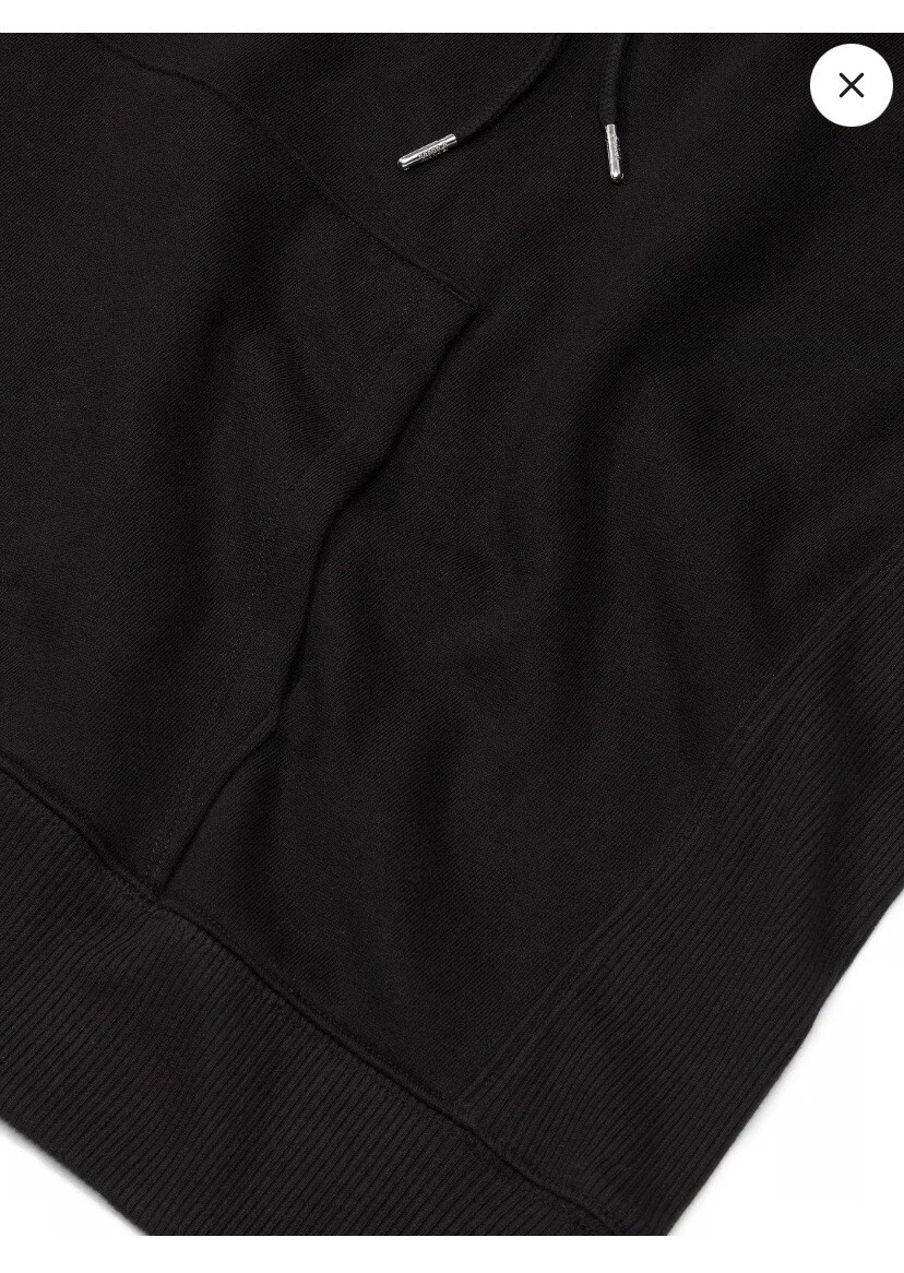 UNDERCOVER Felpa con cappuccio pullover oversize nero morbido Victoria's Secret grande nuova con etichetta