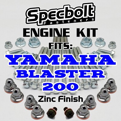 OE 1988-2007 YAMAHA BLASTER 200 ZINC ENGINE BOLT KIT YFS200 TOP & LOWER END ATV