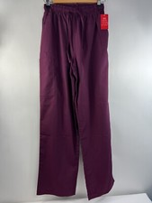 NWT GQ Uniforms Scrub Bottoms Unisex Sz S Burgundy- NEW