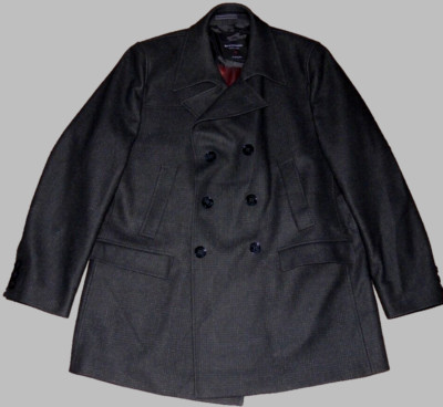 BENVENUTO Schurwolle, Wollmantel, Herren kurz Mantel, Trenchcoat, Jacke Gr. 58