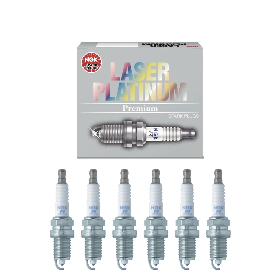 Bujía láser NGK platino 6 piezas para Chrysler Dodge Plymouth 7781 ZFR5LP13G Foto 2 de 4