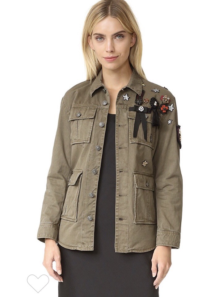 ジャケット・アウター mame Embroidered Military Coat mame Embroidered Military Coat
