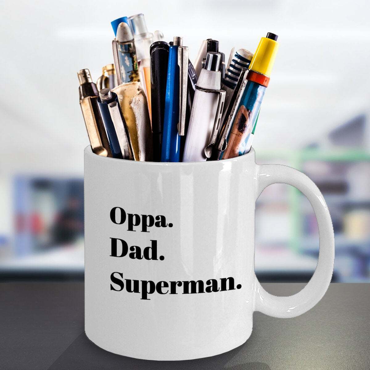 I Love Oppa Dad Superman Taza To My Husband Taza Kpop Kdrama Mercancía para K