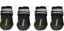 Dog Boots Waterproof Paw Protector Shoes Reflective set of 4, SZ 6 USA