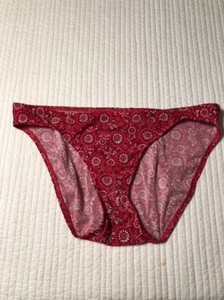 red floral bathing suit