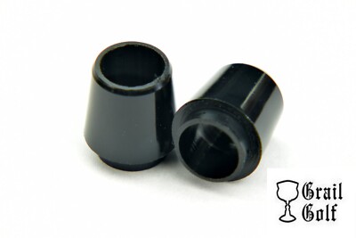 GRAIL GOLF NEW PREM BLK ''COLLARED'' IRON FERRULES TAPER TIP .355 .50'' .545OD LOT
