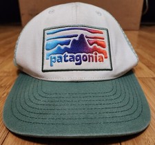 Patagonia Hat Cap Snap Mesh Back Adjustable Trucker Cap Mountain Horizon Patch