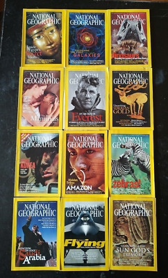FULL YEAR 2003 National Geographic Magazine 12 Issues, Future Flying Egypt Korea
